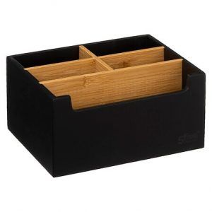 Organizador con 5 compartimentos blanco Natureo
