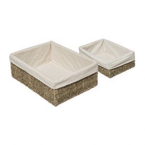 Juego de 2 cesta de almacenaje