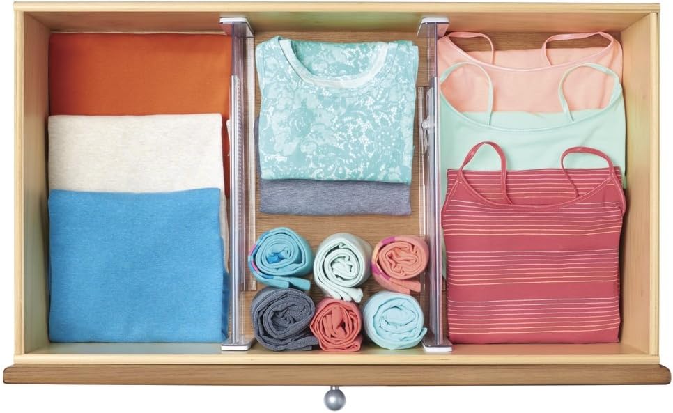 Organizador extensible de cajones trasparente