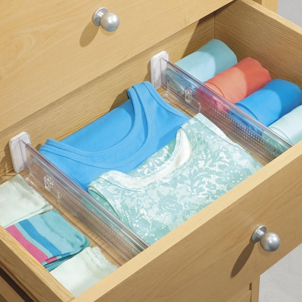 Organizador extesible de cajones trasparente