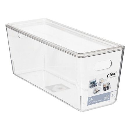 caja con tapa apilable