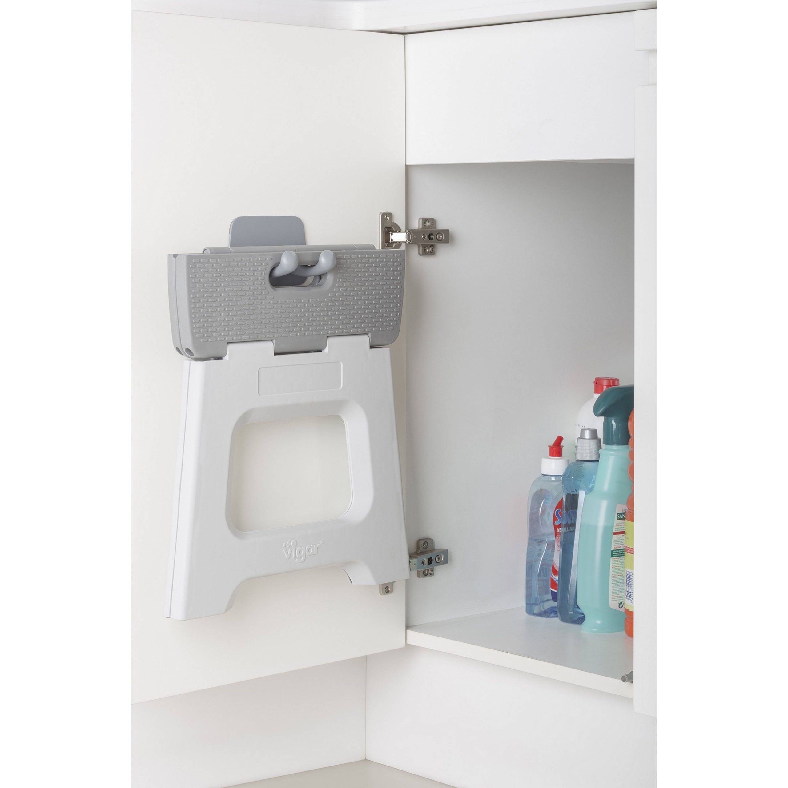 Taburete de 32 cms gris