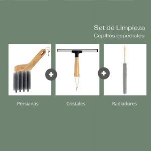 Set de cepillos especiales: distales, radiadores y persianas