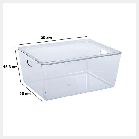Caja almacenamiento con tapa 11L