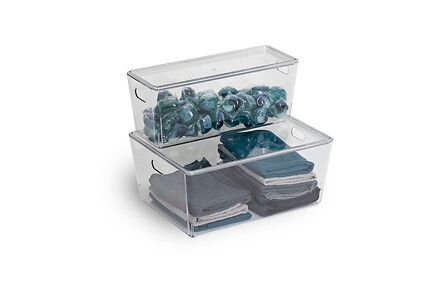 Caja almacenamiento con tapa 11L