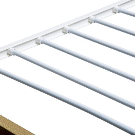 Tendedero efecto madera 27 m con ruedas - Imagen 3