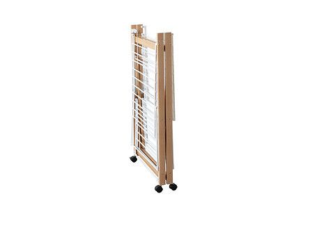 Tendedero efecto madera 27 m con ruedas - Imagen 8