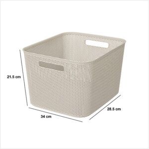 Cesta decorativa croché 19L