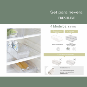 Set completo de organización para el frigorífico