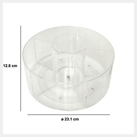Bandeja organizadora giratoria 360° compartimentada - Imagen 4